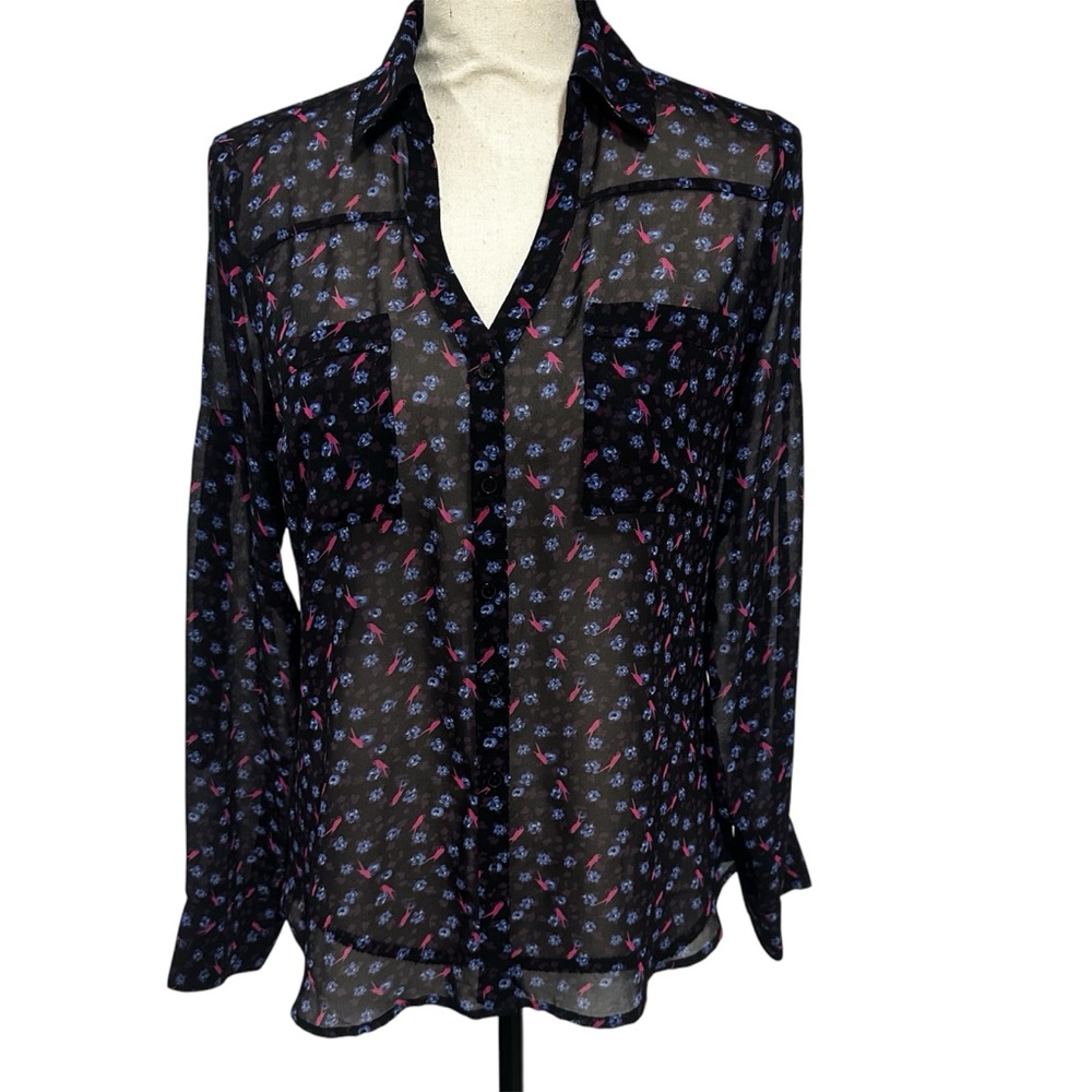 Expree Portofino Sheer longsleeves buttondown small